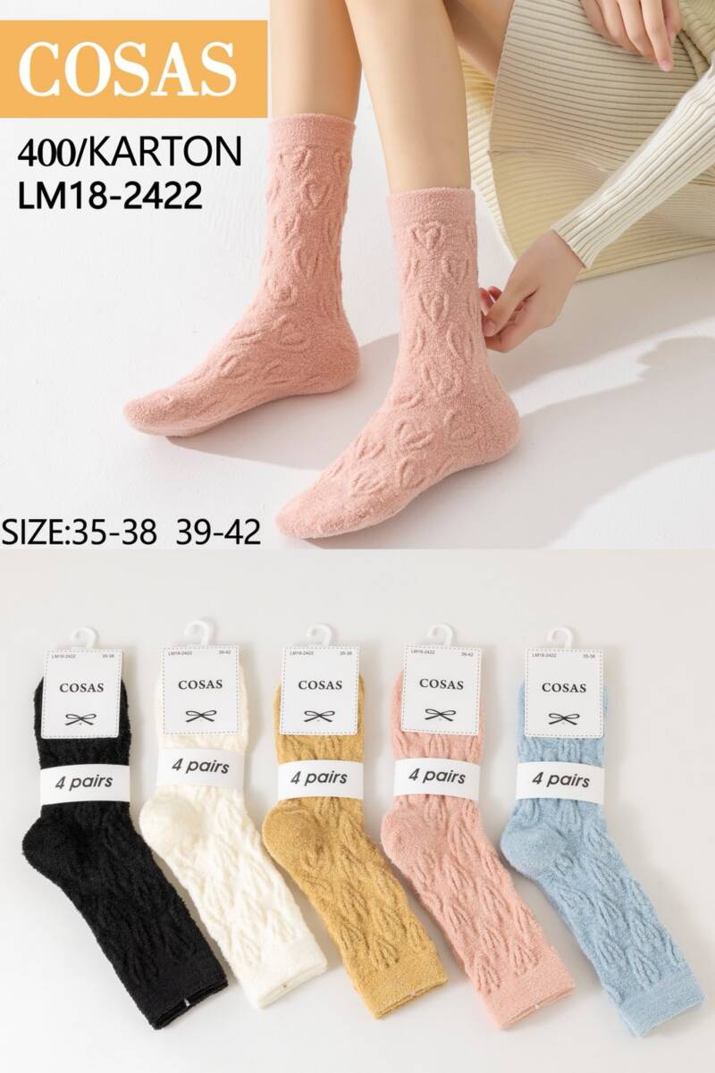 Skarpety damskie Roz 35-42, Mix kolor Paczka 40 szt